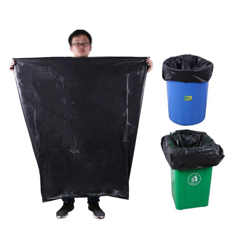 95-100 gallon large black trash can liner super heavy garbage bag