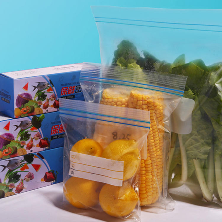 LIMEI reusable food fresh-keeping bag Zipper top can be resealed Storage bag Sealing bag for refrigerators and freezers