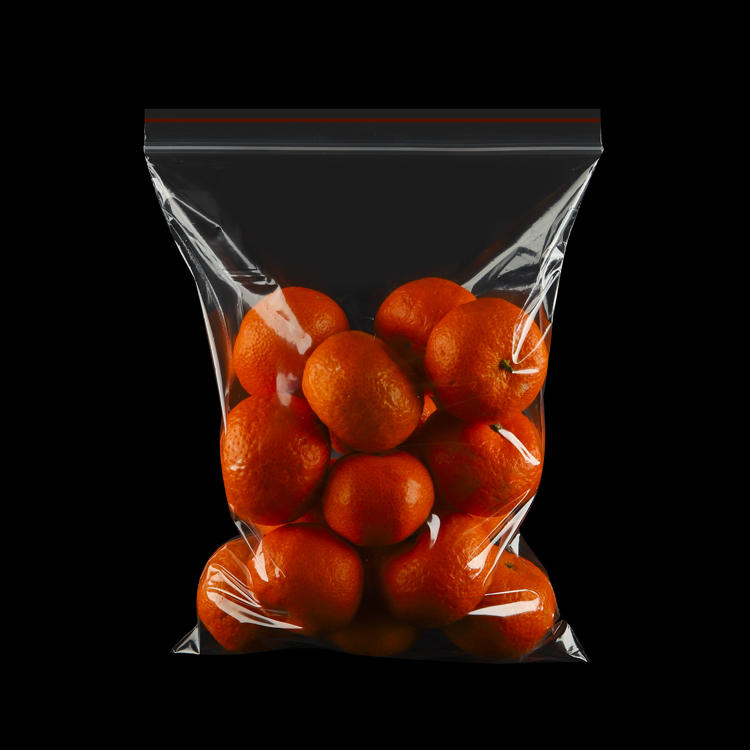 LIMEI transparent zipper plastic resealable zipper bag resealable bag for dried fruits, fruits and tea