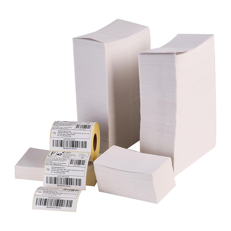 Fan Fold 4 x 6 Direct Thermal Shipping Labels (4000 Labels), (FF-LB)